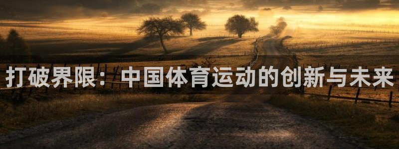 谈球吧体育：打破界限：中国体育运动的创新与未来